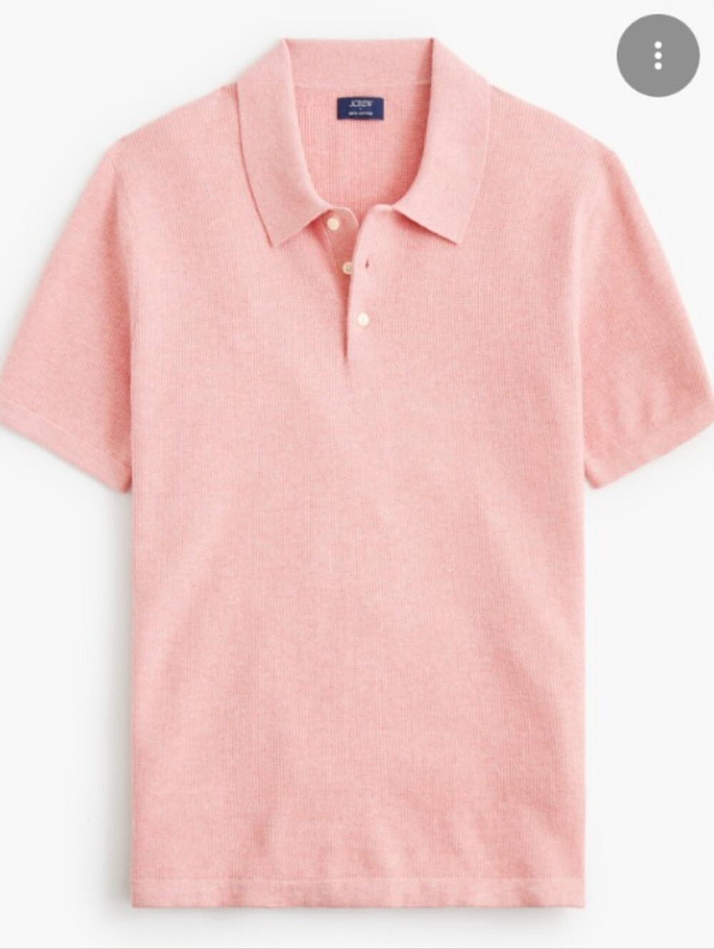 J. Crew Textured Cotton Sweater Polo NWT
